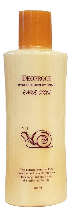 Эмульсия для лица с экстрактом улиточного муцина Hydro Recovery Snail Emulsion 380мл: Эмульсия 380мл эмульсия для лица с экстрактом огурца hydro calming down cucumber emulsion 380мл