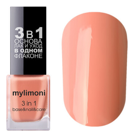 

Лак для ногтей 3 в 1 MyLimoni 6мл: No 33, Лак для ногтей 3 в 1 MyLimoni 6мл