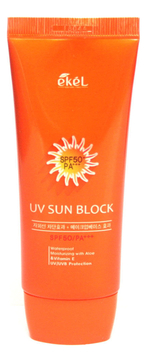 Солнцезащитный крем с экстрактом алоэ и витамином Е UV Sun Block SPF50+ PA+++ 70мл