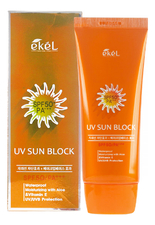 Ekel Солнцезащитный крем с экстрактом алоэ и витамином Е UV Sun Block SPF50+ PA+++ 70мл