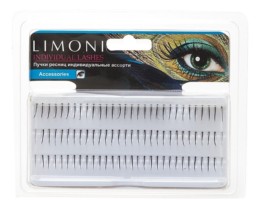 

Накладные пучковые ресницы индивидуальные Individual Lashes: Ассорти (8мм+10мм+14мм), Накладные пучковые ресницы индивидуальные Individual Lashes