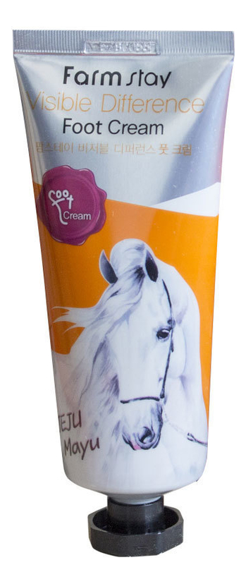 

Крем для ног с лошадиным жиром Visible Difference Jeju Mayu Foot Cream 100мл