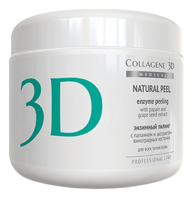 

Энзимный пилинг с папаином и экстрактом виноградных косточек Natural Peel Enzyme Peeling Professional Line 150г