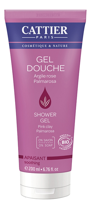 Гель для душа Gel Douche Argile Rose Palmarosa 200мл (розовая глина и пальмароза)