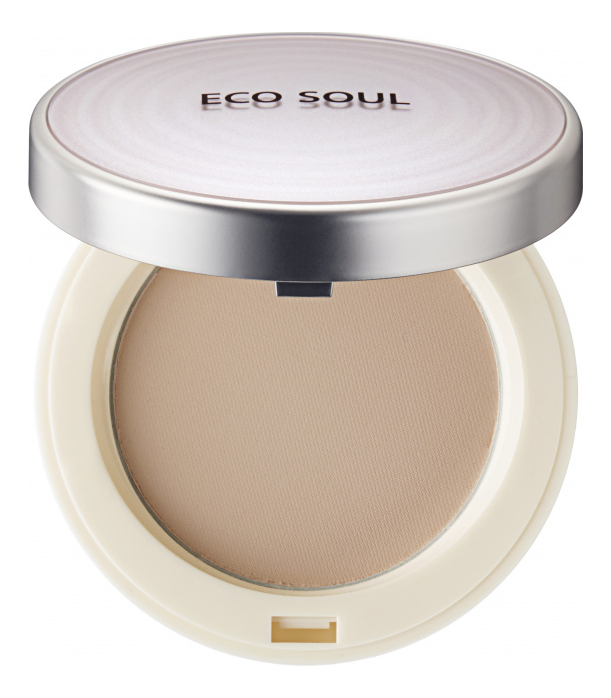 

Пудра для лица Eco Soul UV Sun Pact SPF50+ PA++++ 11г: 23 Natural Beige, Пудра для лица Eco Soul UV Sun Pact SPF50+ PA++++ 11г