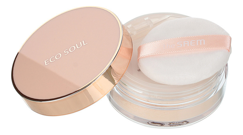 Пудра для лица рассыпчатая Eco Soul Bounce Powder 10г: 01 Ivory