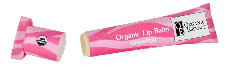 Органический бальзам для губ Organic Lip Balm Grapefruit 6г (грейпфрут)