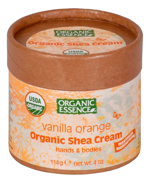 Органический крем для рук и тела Organic Shea Cream Vanilla Orange 114г (ваниль и апельсин)