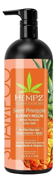 Шампунь для придания объема волосам Sweet Pineapple  Honey Melon Herbal Volumizing Shampoo (ананас и медовая дыня): Шампунь 1000мл