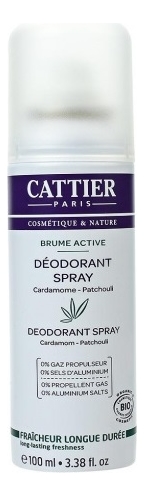 

Дезодорант-спрей с экстрактом алоэ вера и гамамелиса Brume Active Deodorant Spray 100мл