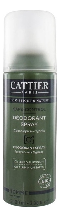 

Дезодорант-спрей с экстрактом какао и маслом кипариса Homme Safe-Control Deodorant Spray 100мл