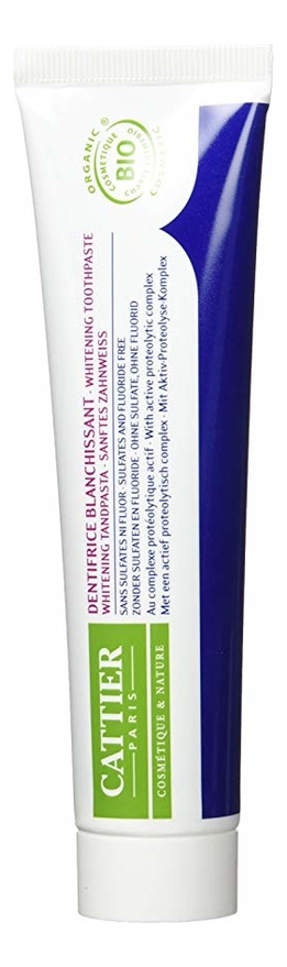 

Зубная паста отбеливающая без фтора Eridene Dentifrice Blanchissant 75мл: Зубная паста 75мл, Зубная паста отбеливающая без фтора Eridene Dentifrice Blanchissant