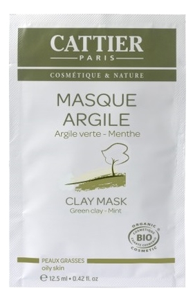 

Маска на основе зеленой глины для жирной кожи лица Masque Argile Verte Menthe: Маска 12,5мл, Маска на основе зеленой глины для жирной кожи лица Masque Argile Verte Menthe