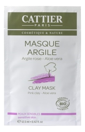 

Маска на основе розовой глины для чувствительной кожи лица Masque Argile Rose Aloe Vera: Маска 12,5мл, Маска на основе розовой глины для чувствительной кожи лица Masque Argile Rose Aloe Vera