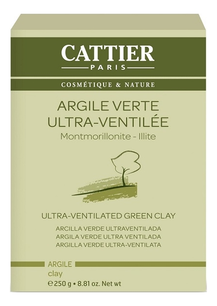 Глина ультрамикронизированная Argile Verte Ultra-Ventilee Montmorillonite Illite 250г (зеленая)