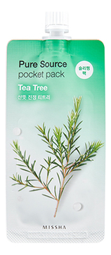 Ночная маска для лица c экстрактом чайного дерева Pure Source Pocket Pack Tea Tree 10мл