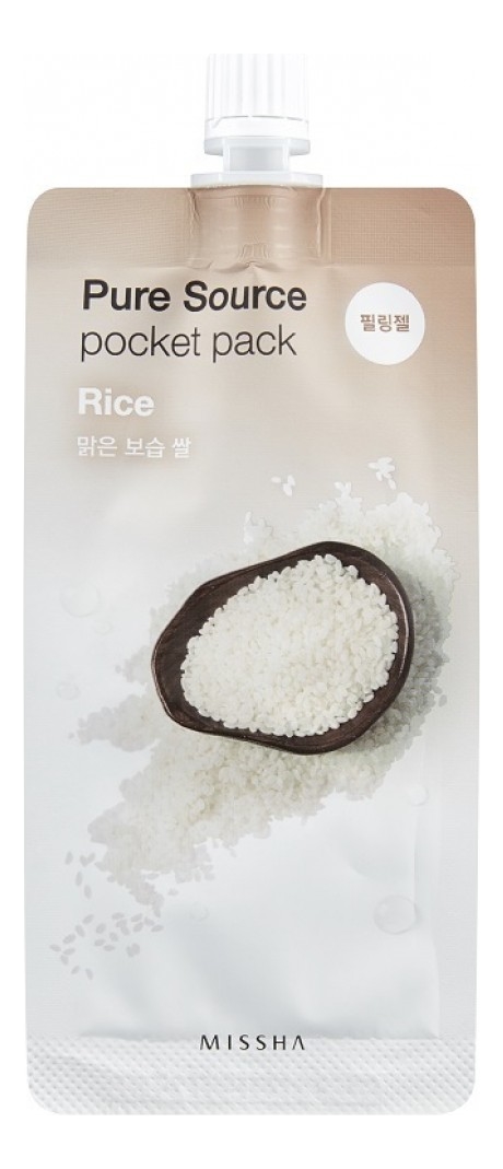 

Пилинг-скатка для лица с экстрактом риса Pure Source Pocket Pack Rice 10мл