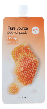 Ночная маска для лица с экстрактом меда Pure Source Pocket Pack Honey 10мл