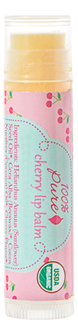 Купить Бальзам для губ Cherry Lip Balm 4, 25г (вишня), 100% Pure