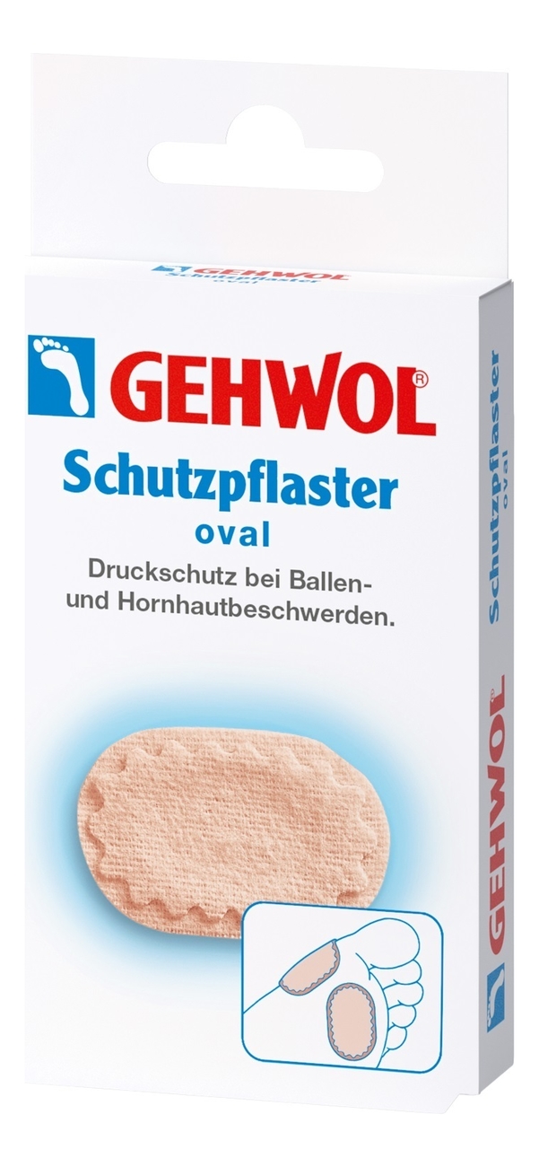 

Овальный защитный пластырь Schutzpflaster Oval 4шт