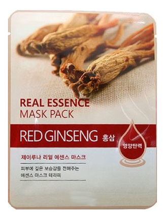 Тканевая маска для лица с экстрактом красного женьшеня Real Essence Mask Pack Red Ginseng 25мл: Маска 1шт тканевая маска для лица с экстрактом красного женьшеня real essence mask pack red ginseng 25мл маска 1шт