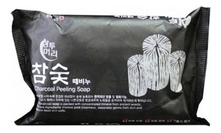 JUNO Мыло-скраб с экстрактом древесного угля Sangtumeori Peeling Soap Charcoal 150г