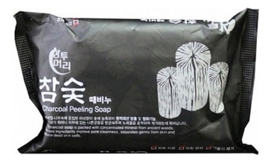 Мыло-скраб с экстрактом древесного угля Sangtumeori Peeling Soap Charcoal 150г от Randewoo