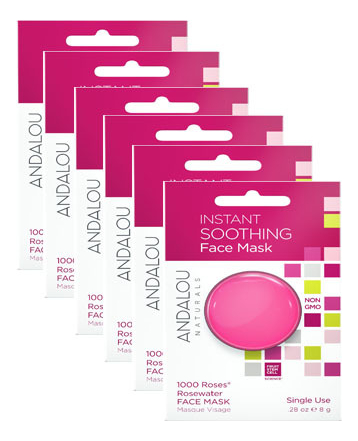 Маска для лица успокаивающая Soothing Instant Face Mask 1000 Roses Rosewater: Маска 6*8г