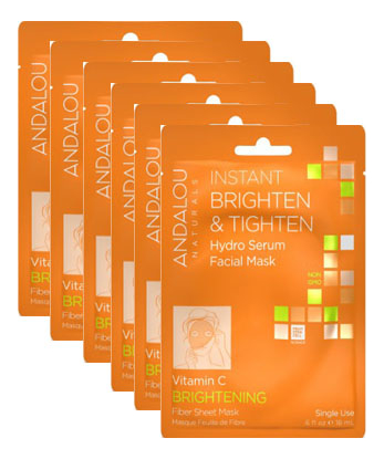 

Маска-сыворотка для лица осветляющая с витамином С Brightening Instant Brighten & Tighten Vitamin C: Маска 6*18мл, Маска-сыворотка для лица осветляющая с витамином С Brightening Instant Brighten & Tighten Vitamin C