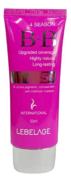 

BB крем солнцезащитный 4 Season BB Cream SPF50 PA+++: Крем 50мл, BB крем солнцезащитный 4 Season BB Cream SPF50 PA+++