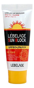 Купить Солнцезащитный крем для лица и шеи UV Sun Block SPF50+ PA+++: Крем 30мл, Lebelage