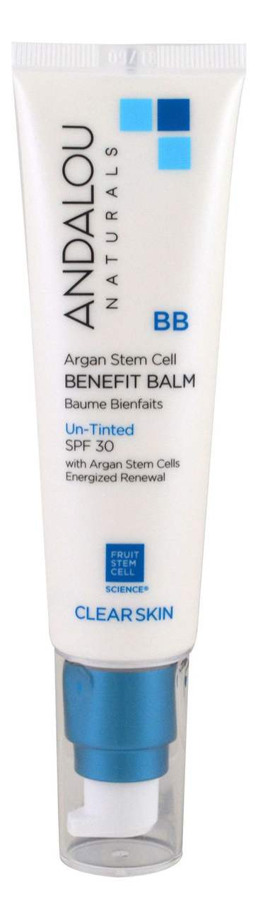 Увлажняющий BB крем-бальзам со стволовыми клетками арганы Clear Skin BB Argan Stem Cell Benefit Balm Un-Tinted SPF30 58мл