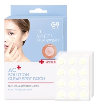

Патчи для проблемной кожи лица G9 Skin AC Solution Acne Clear Spot Patch 60шт
