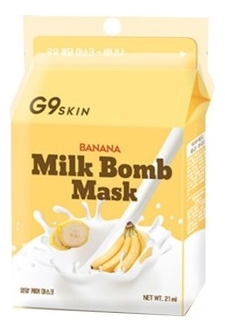 

Тканевая маска для лица G9 Skin Banana Milk Bomb Mask 21мл (банан)