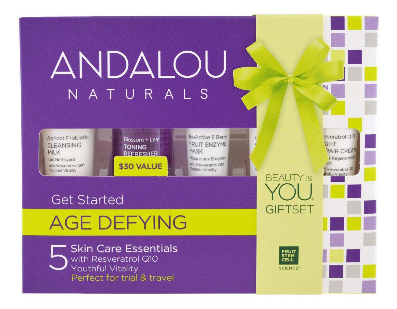 

Набор для лица Age Defying Get Started (молочко 24мл + тоник-спрей 30мл + маска 15мл + ночной крем 12мл + пептидный крем 12мл)