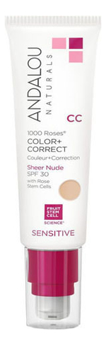 

Матирующий CC крем Sensitive 1000 Roses Color + Correct Sheer Nude SPF30 With Rose Stem Cells 58мл