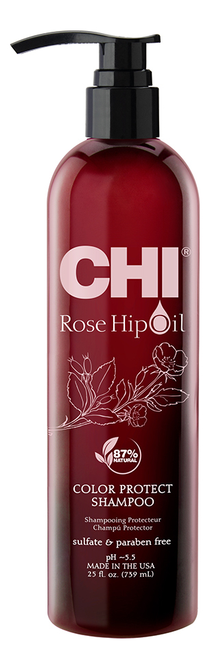 Шампунь с маслом лепестков роз Rose Hip Oil Color Nurture Protecting Shampoo: Шампунь 739мл
