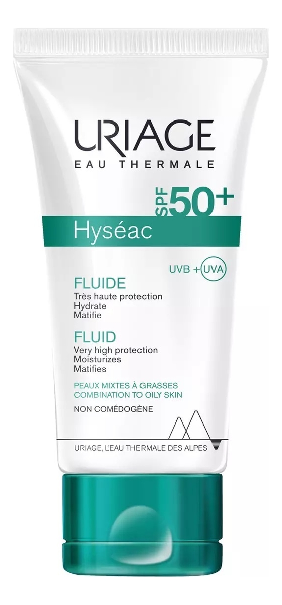 

Солнцезащитная эмульсия для жирной и комбинированной кожи лица Hyseac Fluide SPF50+ 50мл