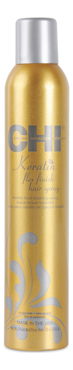 Лак для волос сильной фиксации с кератином Keratin Flex Finish Hair Spray: Лак 284г