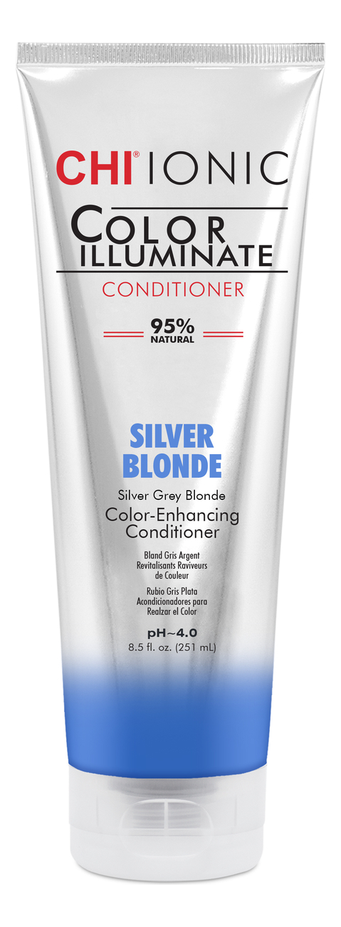 Оттеночный кондиционер для волос Ionic Color Illuminate 251мл: Silver Blonde цена и фото