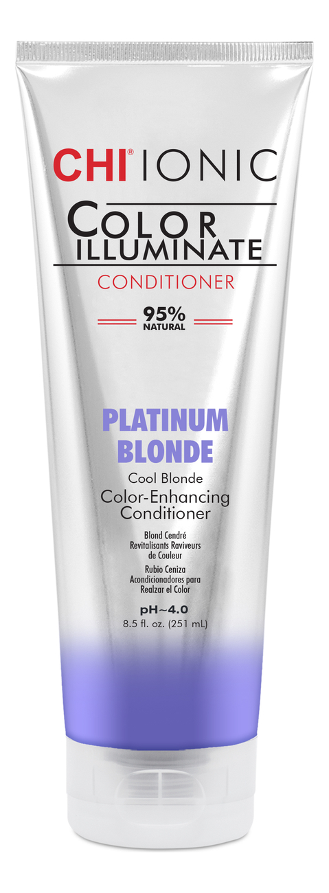 

Оттеночный кондиционер для волос Ionic Color Illuminate 251мл: Platinum Blonde, Оттеночный кондиционер для волос Ionic Color Illuminate 251мл