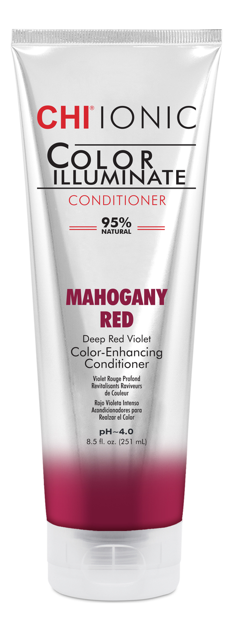 Оттеночный кондиционер для волос Ionic Color Illuminate 251мл: Mahagany Red оттеночный кондиционер для волос ionic color illuminate 251мл platinum blonde