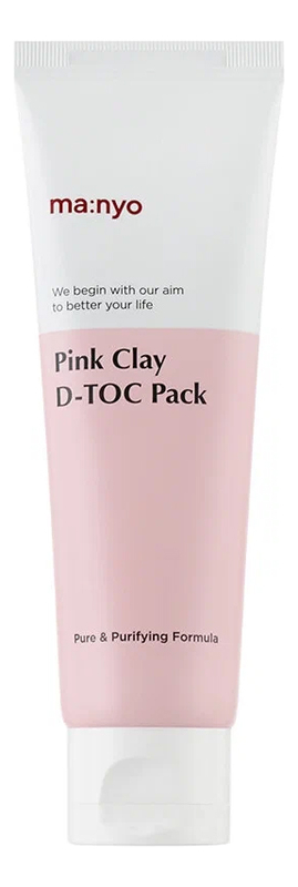 Очищающая глиняная маска для лица Pink Clay D-TOC Pack 75мл очищающая маска для лица ma nyo pink clay d toc pack 75 мл