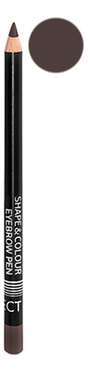 

Карандаш для бровей с щеточкой Shape & Colour Eyebrow Pen 1,2г: Dark Brown, Карандаш для бровей с щеточкой Shape & Colour Eyebrow Pen 1,2г