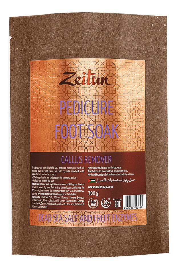 

Солевая ванна для ног с минералами Мертвого моря и фруктовыми энзимами Pedicure Foot Soak 300г