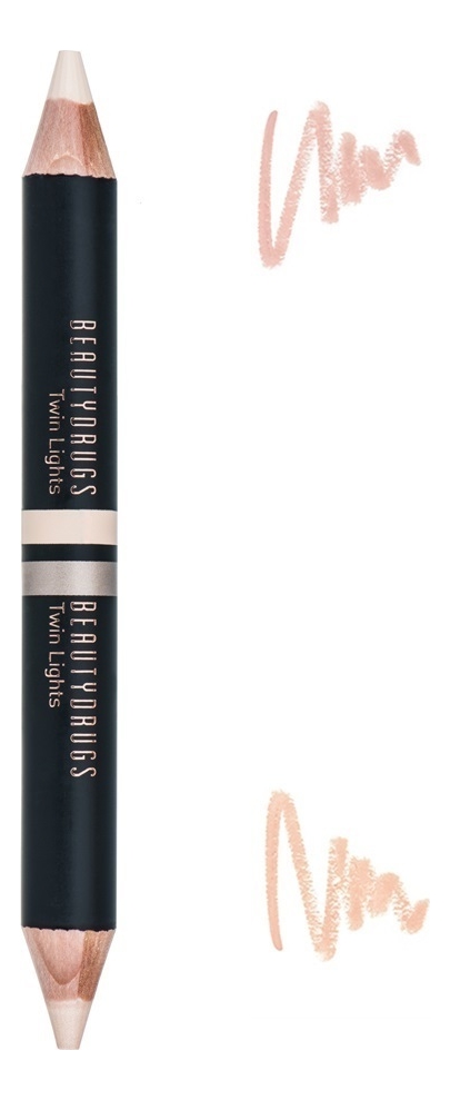 

Двойной карандаш-хайлайтер для бровей Twin Lights 2,98г: 01, Двойной карандаш-хайлайтер для бровей Twin Lights 2,98г