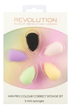 Makeup Revolution Набор цветных корректириующих спонжей Mini Pro Colour Correct Sponge