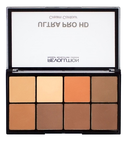 

Кремовая палетка для контурирования HD Pro Cream Contour 20г: Medium Dark, Кремовая палетка для контурирования HD Pro Cream Contour 20г