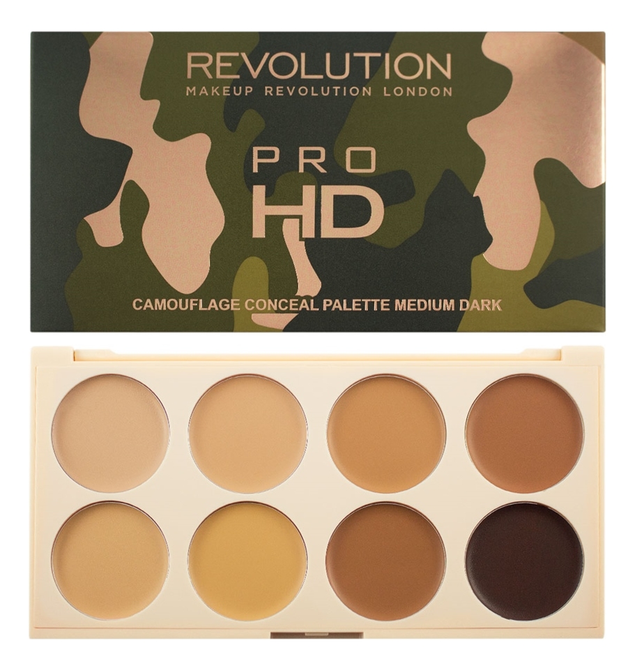 

Палетка консилеров для лица Ultra Pro HD Camouflage 10г: Medium Dark, Палетка консилеров для лица Ultra Pro HD Camouflage 10г