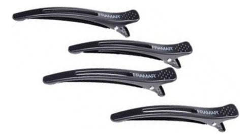 

Зажим для волос с эластичной вставкой Sectioning Hair Clips 4шт (черный)